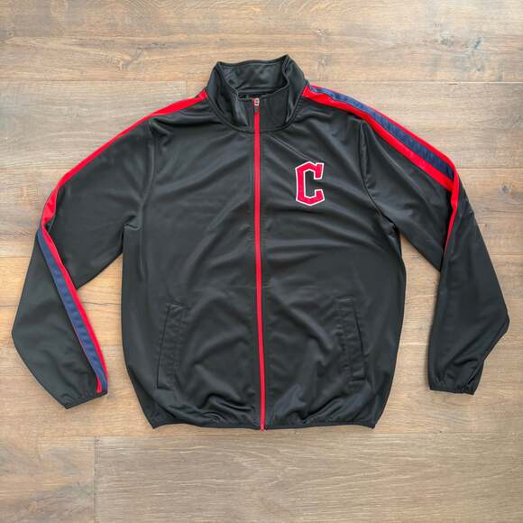 G-III Sports by Carl Banks Other - Cleveland Guardians Men’s XL Full Zip Jacket Black Navy Red MLB